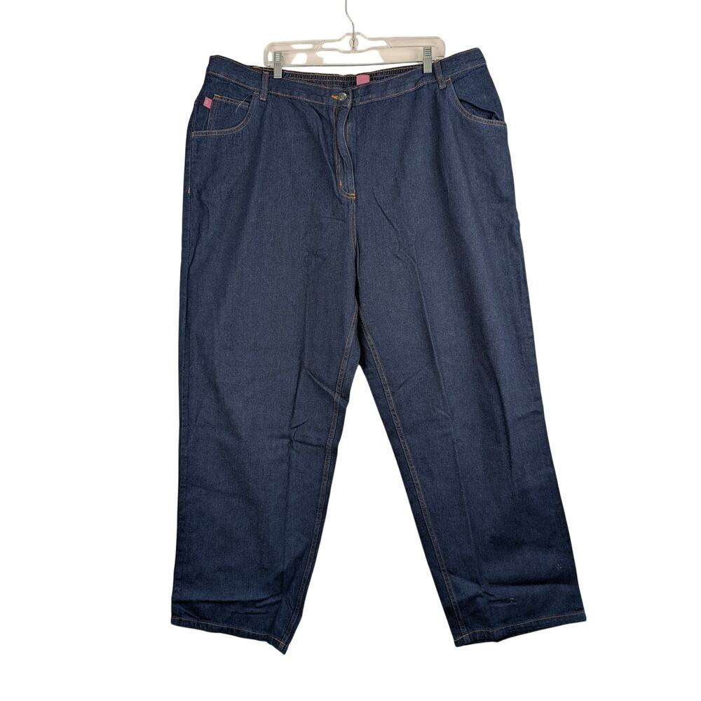Woman Within Classic Fit 28W 30 Inseam Modern Fit Medium Wash Denim Jeans 3 Pack